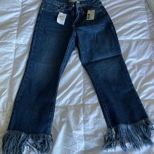 Topshop Dree Cropped Kick Flare Jean